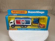 Matchbox Superkings K-40 Delivery Truck and Fork Lift with RARE Orange Folk Lift