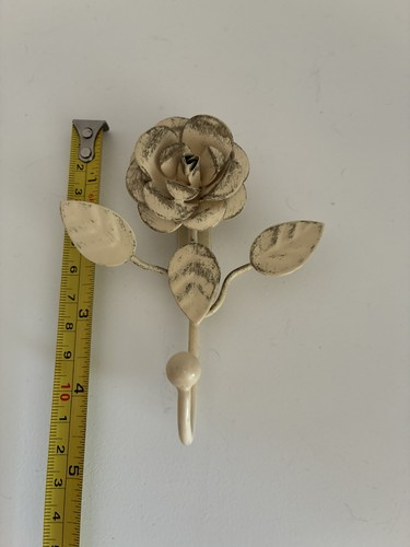White metal rose - white,