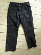 BLACK COTTON WRANGLER JEANS REGULAR FIT 34 INCH WAIST 30 INCH LEG NICE ZIP FLY