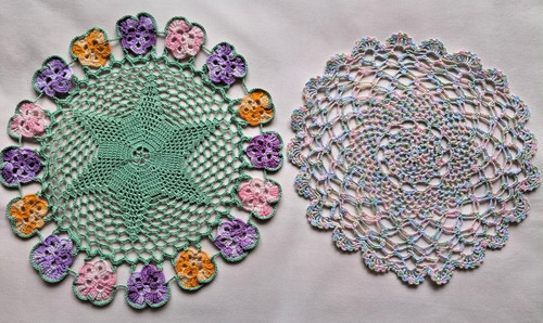 Vintage hand crochet lace - hand,