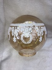 VINTAGE GLOBE BALL GLASS LAMP