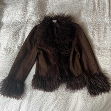 Afghan Coat Brown M/L Y2K