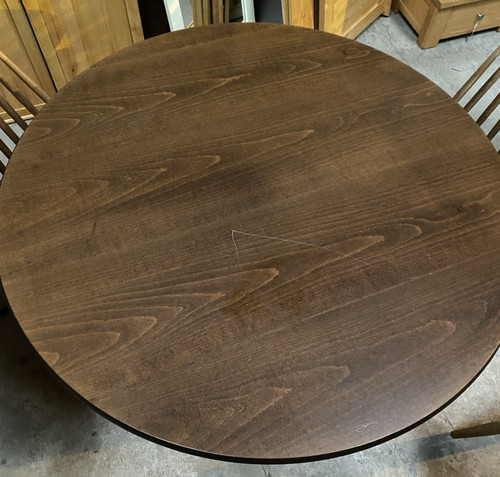 Large round stained pine - large,