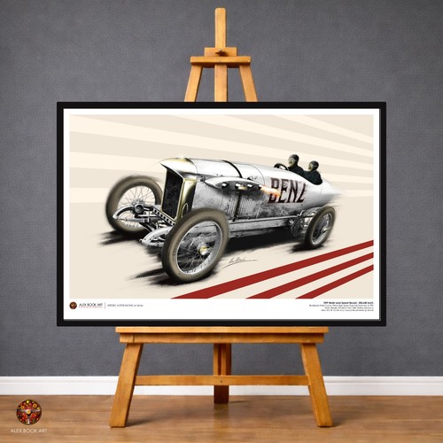 Blitzen benz race - fine, art