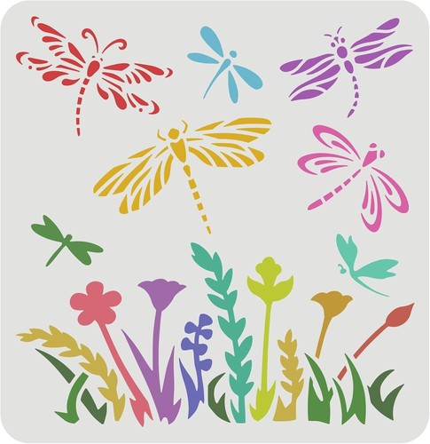 Large dragonfly flower - large,