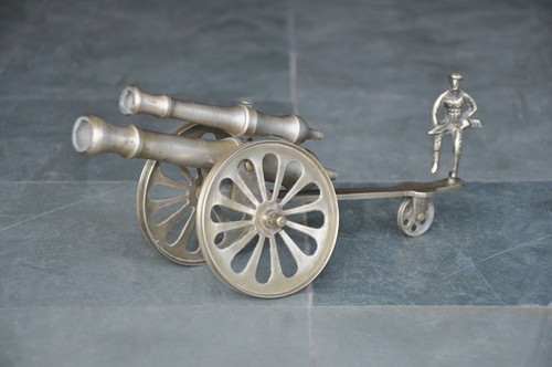 Vintage solid brass double - brass, gun