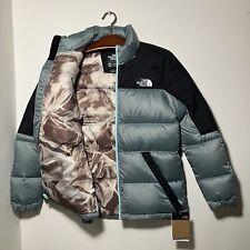 The North Face Puffer Jacket Womens Medium Diablo Down Blue Black 700 Pattern