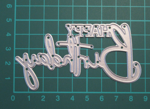 Happy birthday metal cutting - happy,