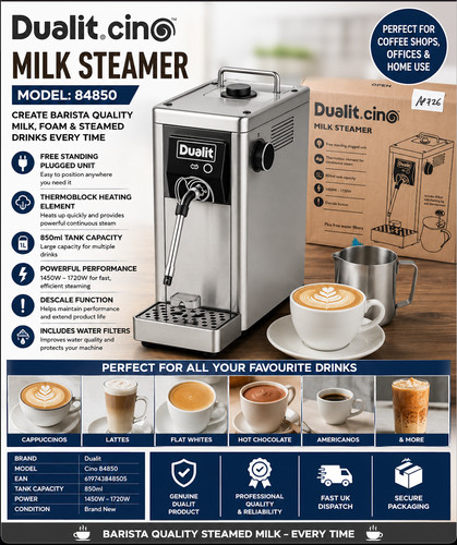 Dualit 84850 cafe cino milk - dualit,