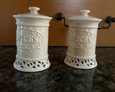 Pair of Vintage Spice Jars