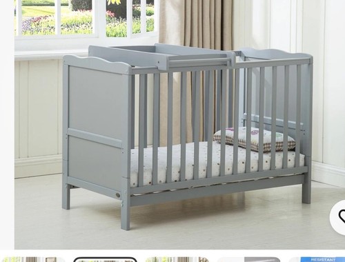 Mcc wooden baby cot bed - wooden,