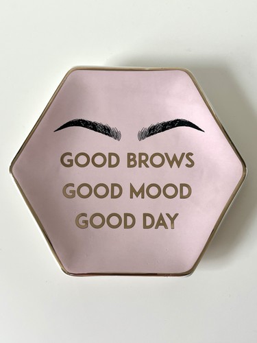 Pink gold ceramic trinket - gold,