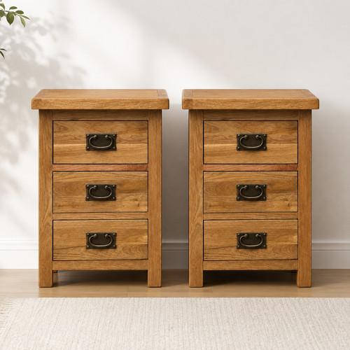 Pair drawer bedside - 3,