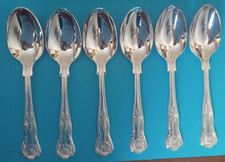 6 X SILVER PLATED VINERS KINGS