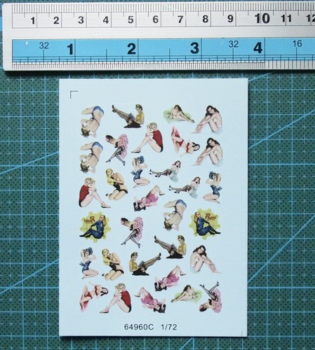 Water slide decals - 1/72, nose