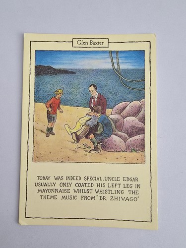 Glen baxter vintage postcard - baxter,