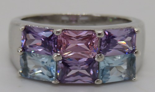 Sterling silver amethyst - &,