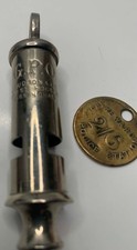 J. Hudson & Co “The Metropolitan” Patent Whistle  13 Barr St – G.P.O  BRASS DISC