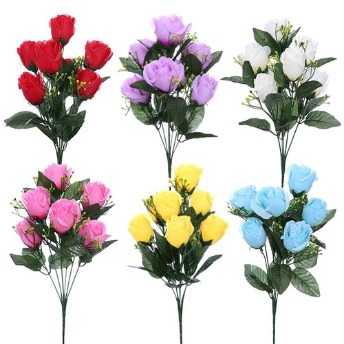 Artificial silk rose - artificial, flowers