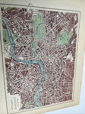 1902: Map Of  Environ Of London Dublin Edinburgh Madrid Lisbon WW #41 Plan