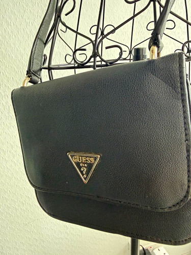 Guess black faux leather - guess,