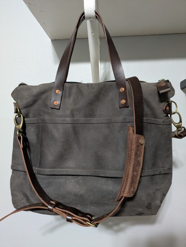 Handmade waxed canvas and