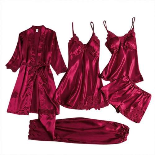 Women silk robe sleep suit - silk,