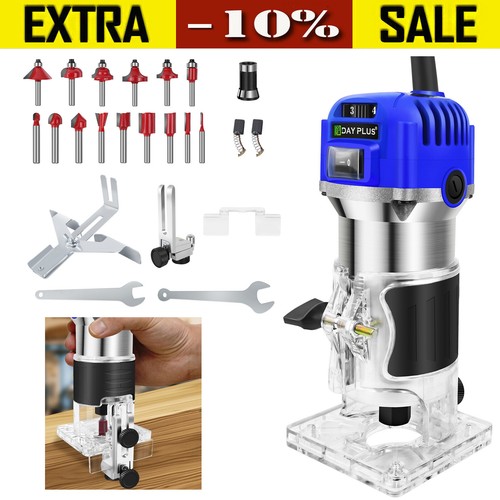 Handheld palm router - 1/4",