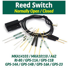 Reed Switch Normally Open/Closed Magnetic Induction door Switch Glass/Plastic