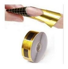 THE EDGE NAIL SCULPTING FORMS RECTANGLE  acrylic UV gel gold roll
