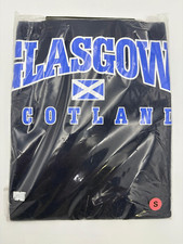 GENTS GLASGOW SALTIRE  SCOTLAND NAVY T-SHIRT
