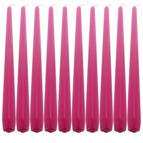Fuchsia taper dinner candles - fuchsia,