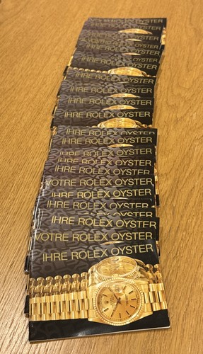 Rolex oyster booklet - oyster, german