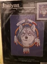 Counted Cross Stitch Kit DREAM CATCHER WOLF by Janlynn