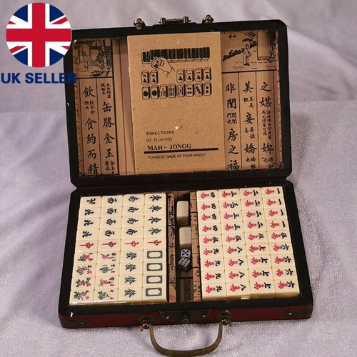 Vintage mahjong rare 144 tiles - mahjong,