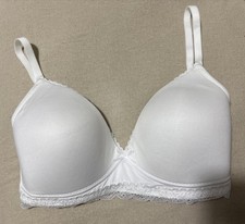 M&S Angel Girls BODY SOFT NON WIRED FIRST Bra In WHITE Size 30E