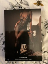 Ann Summers .RADIANCE  - CROTCHLESS BODYSTOCKING Size M/L -14-18 - New In Box