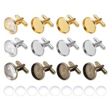 18mm Brass Blank Cufflink