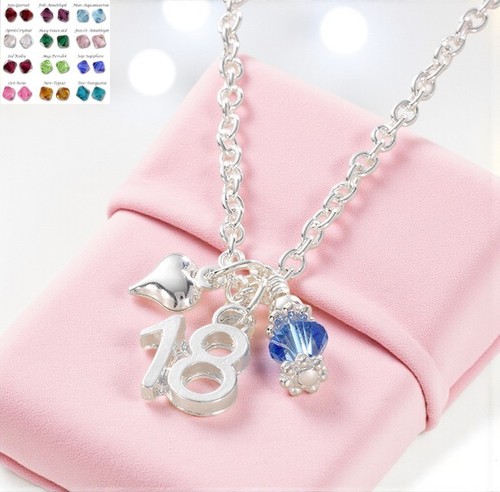 Necklace with birthstone - 18,