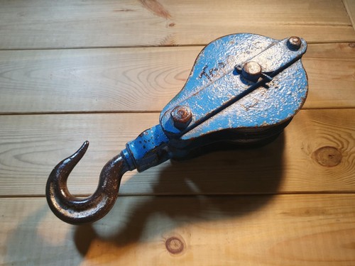 Vintage metal block hook - vintage, &