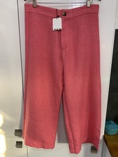 zara pink boucle Trousers