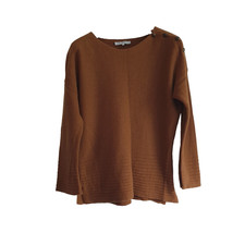 Gerard Darel Jumper Size 1 Camel Tan Wool  Cashmere Mix Jumper *Flaw