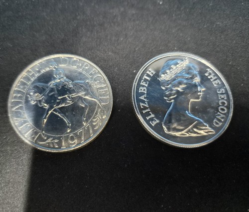 Silver proof crown pair 1970 - crown,