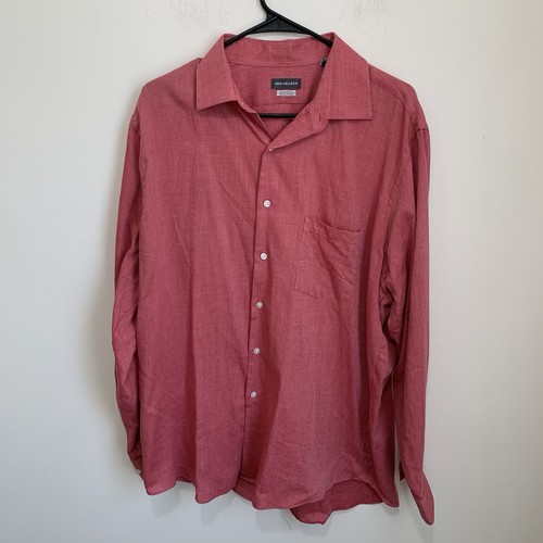 Van heusen dress shirt red - dress, l