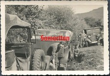 H2/10 WW2 ORIGINAL PHOTO OF GERMAN WEHRMACHT ARMY VEHICLES