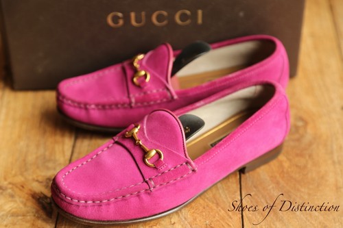 Gucci pink suede brass - gucci,