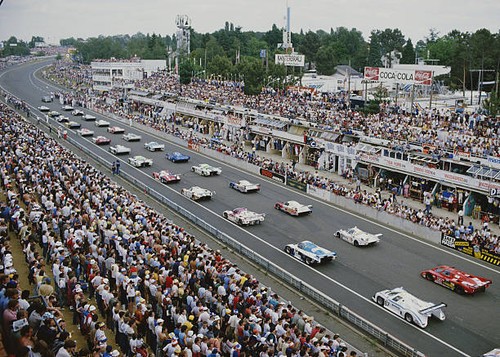 Cars line the front - on,