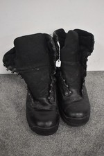 Polish Army Black Leather Combat Boots – UK Size 7