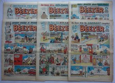 Beezer comic #216,229,231,233,234,236 Mar-Jul 1960 GD to VG