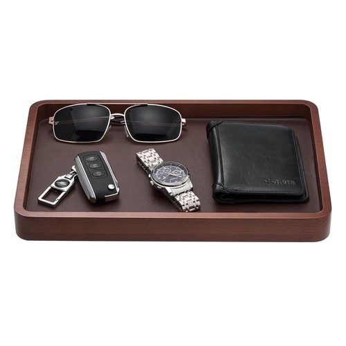 Elegant wooden valet tray for - valet,